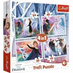 PUZZLE TREFL 4 w 1 Frozen II