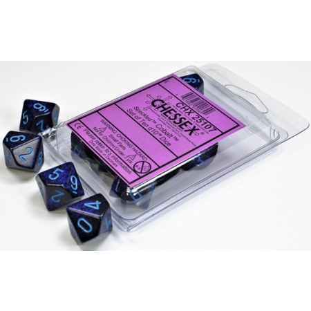 KOŚCI W PUDEŁKU Chessex SET 10 - Speckled Cobalt