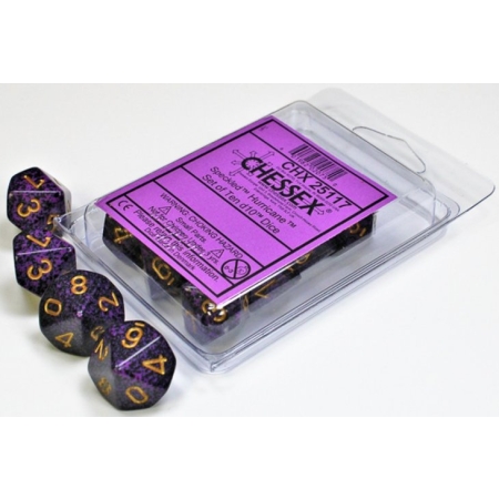 KOŚCI W PUDEŁKU Chessex SET 10 - Speckled Hurricane