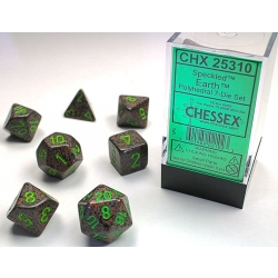 KOŚCI W PUDEŁKU Chessex - Speckled Earth Polyhedral 7-Dice Set