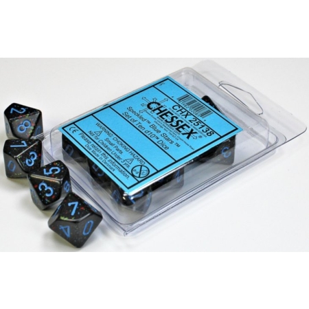 KOŚCI W PUDEŁKU Chessex SET 10 - Speckled Blue Stars
