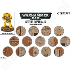 WARHAMMER 40k Sector Imperialis 32 mm  Round Bases