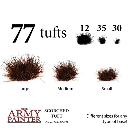 ARMY PAINTER BASING Tuft Scorched