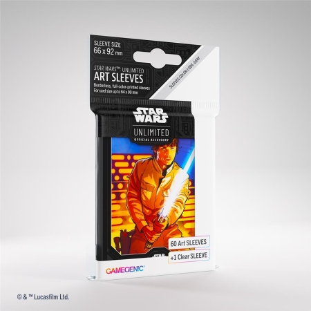 KOSZULKI NA KARTY 60 szt Gamegenic SWU  Art Sleeves ( 66 x 92 mm ) Luke Skywalker