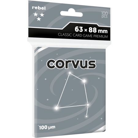 KOSZULKI NA KARTY Rebel 63 x 88 mm  CORVUS Premium 100 szt