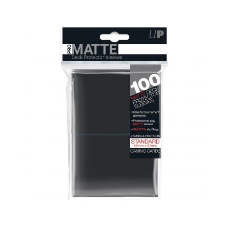 KOSZULKI NA KARTY DP - 100 szt PRO MATTE  Czarne