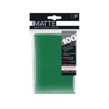 KOSZULKI NA KARTY DP - 100 szt PRO MATTE  Zielone