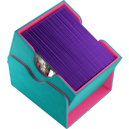 PUDEŁKO NA KARTY Gamegenic Sidekick 100+   XL Kart - Teal/Pink