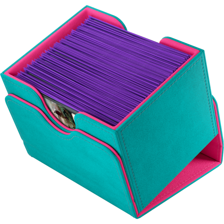 PUDEŁKO NA KARTY Gamegenic Sidekick 100+   XL Kart - Teal/Pink