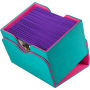PUDEŁKO NA KARTY Gamegenic Sidekick 100+   XL Kart - Teal/Pink