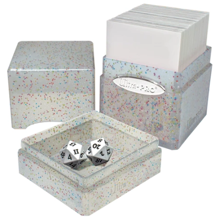 PUDEŁKO NA KARTY Deck Box na 100+ kart  Satin Tower Clear Glitter