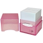 PUDEŁKO NA KARTY Satin Cube Deck Box - Glitter Pink