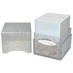 PUDEŁKO NA KARTY Satin Cube Deck Box - Glitter Clear