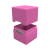 PUDEŁKO NA KARTY Satin Cube Deck Box - Hot Pink