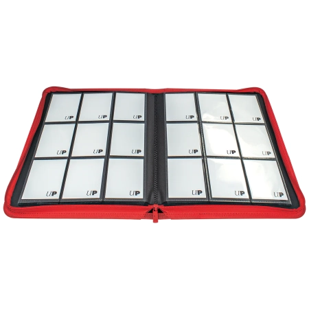 ALBUM NA KARTY 9 pkt VIVID Zippered  Pro-Binder - Red