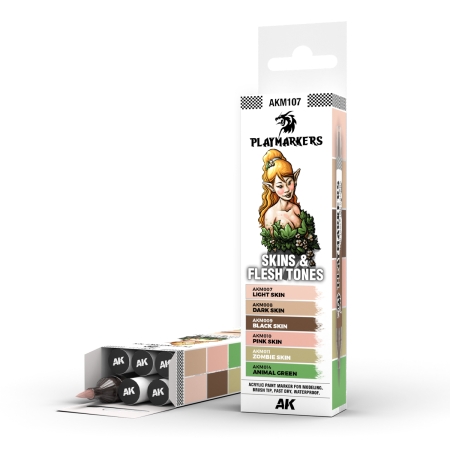 AK Interactive - Playmarkers - Skin &  Flesh Tones