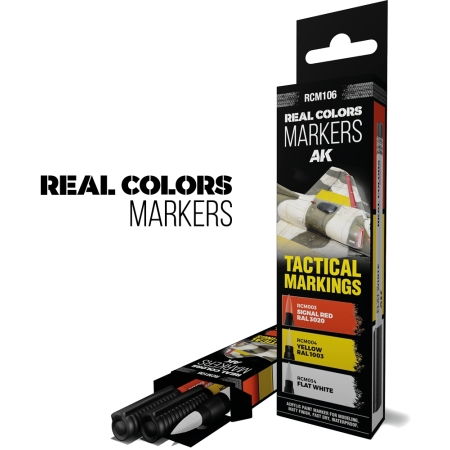 AK Real Colour Markers - RCM106 -  Tactical Markings Set