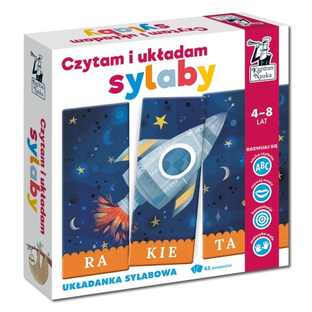 CZYTAM I UKŁADAM SYLABY. Zestaw Rakieta