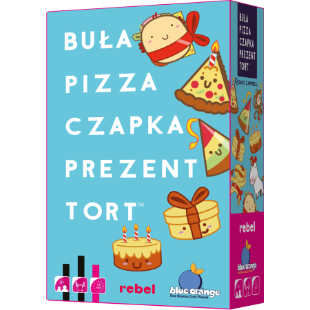 BUŁA, PIZZA, CZAPKA, PREZENT, TORT