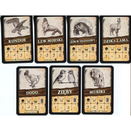ROBINSON CRUSOE - Karty Bestii Mini  dodatek