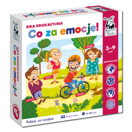 CO ZA EMOCJE! Gra Edukacyjna 3-9 Lat  Kapitan Nauka