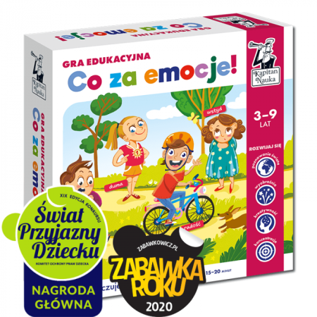 CO ZA EMOCJE! Gra Edukacyjna 3-9 Lat  Kapitan Nauka