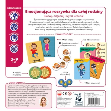 CO ZA EMOCJE! Gra Edukacyjna 3-9 Lat  Kapitan Nauka
