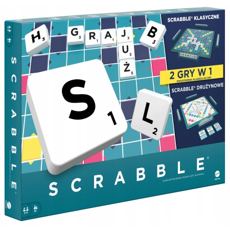 SCRABBLE 2 w 1 Mattel