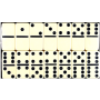 DOMINO 28 Kamieni Double Six Czarne