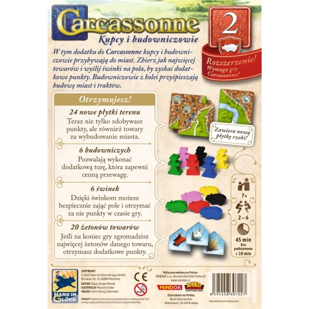 CARCASSONNE-2 Kupcy i Budowniczowie 3 Ed