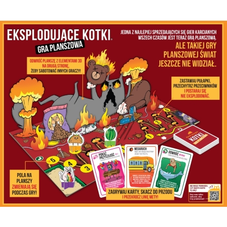 EKSPLODUJĄCE KOTKI - Gra planszowa