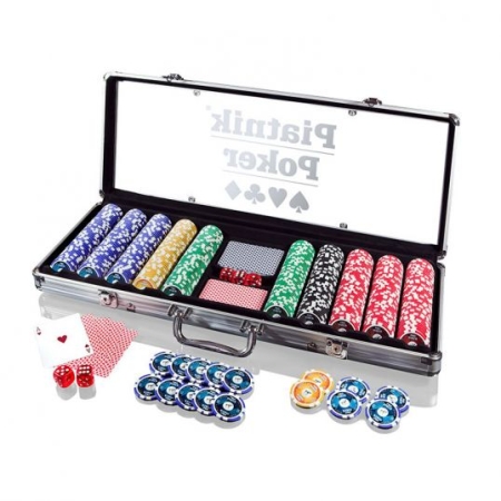 POKER PIATNIK SET 500 szt (14g) Żetony  Pokerowe Nominały