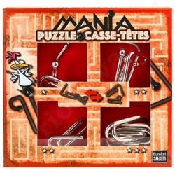Eureka ŁAMIGŁÓWKI METALOWE 4 szt Zestaw  Czerwony  Puzzle Mania