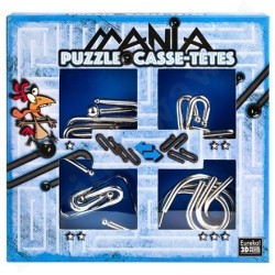 Eureka ŁAMIGŁÓWKI METALOWE 4 szt Zestaw  Niebieski  Puzzle Mania
