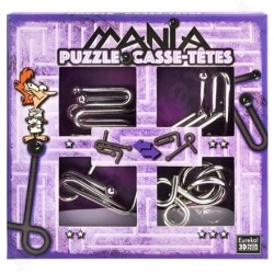 Eureka ŁAMIGŁÓWKI METALOWE 4 szt Zestaw  Fioletowy  Puzzle Mania