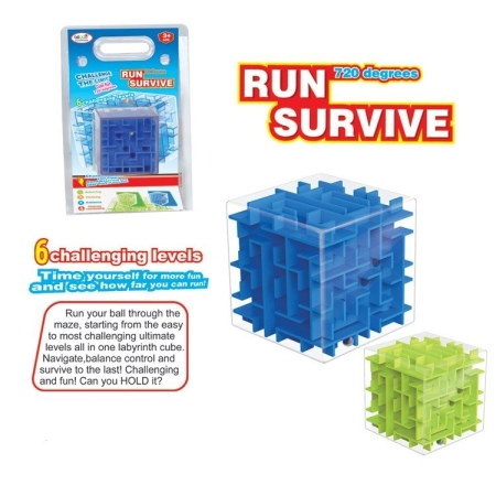 RUN AND SURVIVE KOSTKA LABIRYNT 9 CM