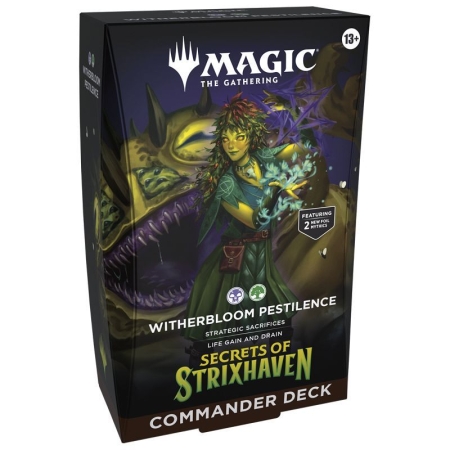 MAGIC Secrets Of Strixhaven Commander  Deck WITHERBLOOM PESTILENCE