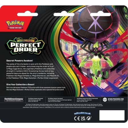 POKEMON Mega Evolution 03 Perfect Order  3-Pack Blister Mix