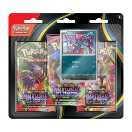Pokemon Mega Evolution 02 Phantasmal  Flames 3-pack Mix