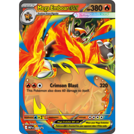 Pokemon Mega Evolution 02,5 Ascended  Heroes Mega Emboar Ex Box
