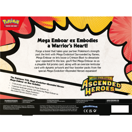 Pokemon Mega Evolution 02,5 Ascended  Heroes Mega Emboar Ex Box
