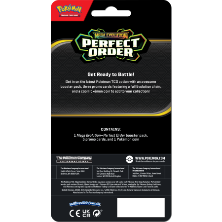 POKEMON Mega Evolution 03 Perfect Order  Checline Blister Blister Mix
