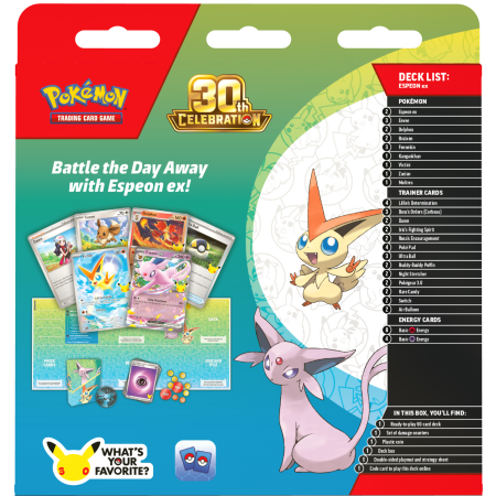 POKEMON 30th Battle Deck Espeon Ex