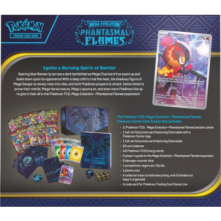 Pokemon Mega Evolution 02 Phantasmal  Flames Elite Trainer Box