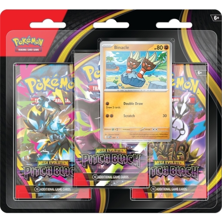 POKEMON Mega Evolution 05 Pitch Black  3-Pack Mix