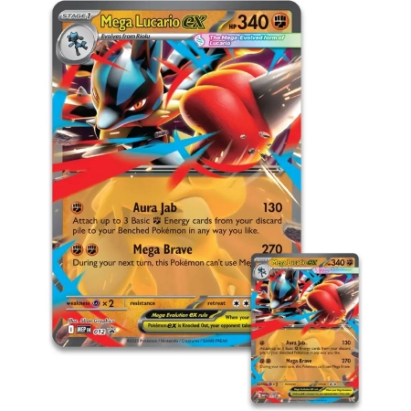 POKEMON Mega LUCARIO Ex Figure  Collection Box