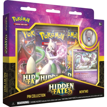 POKEMON Hidden Fates Pin Collection Mewtwo