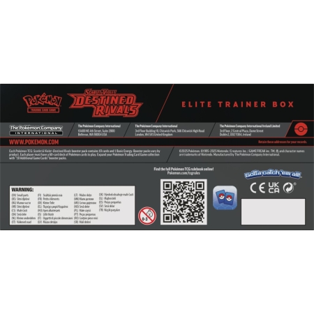 POKEMON SV 10 Destined Rivals Elite  Trainer Box