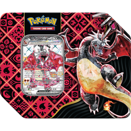 POKEMON Paldean Fates Tin 5-booster  CHARIZARD