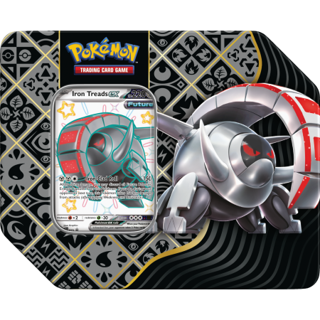 POKEMON Paldean Fates Tin 5-booster IRON  TREADS